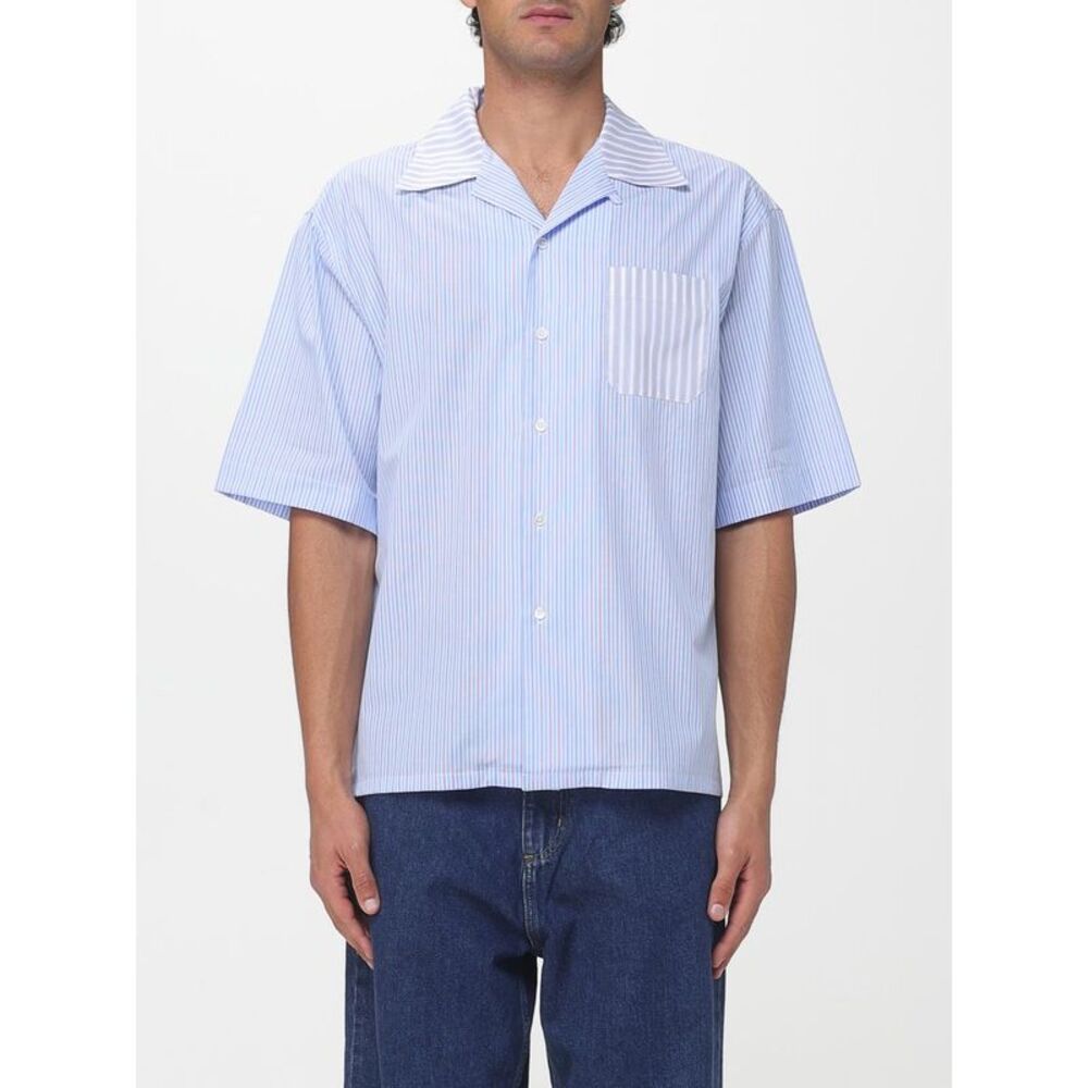 Marni Men Marni Striped Cotton Casual Shirt